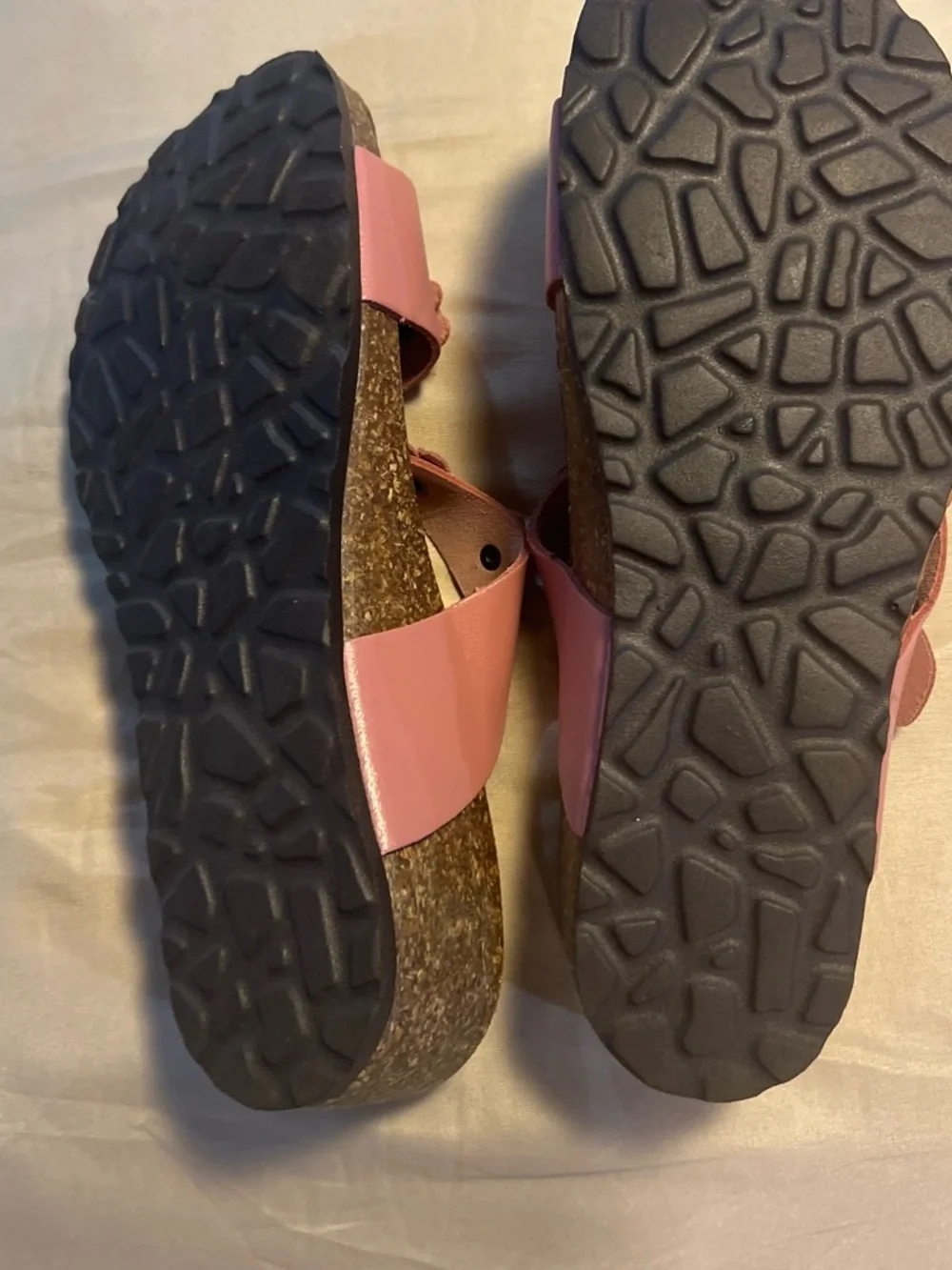 A. Giannetti Pink Floral Buckle Footbed Sandals
